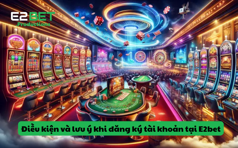 Điều kiện và lưu ý khi đăng ký tài khoản tại E2bet