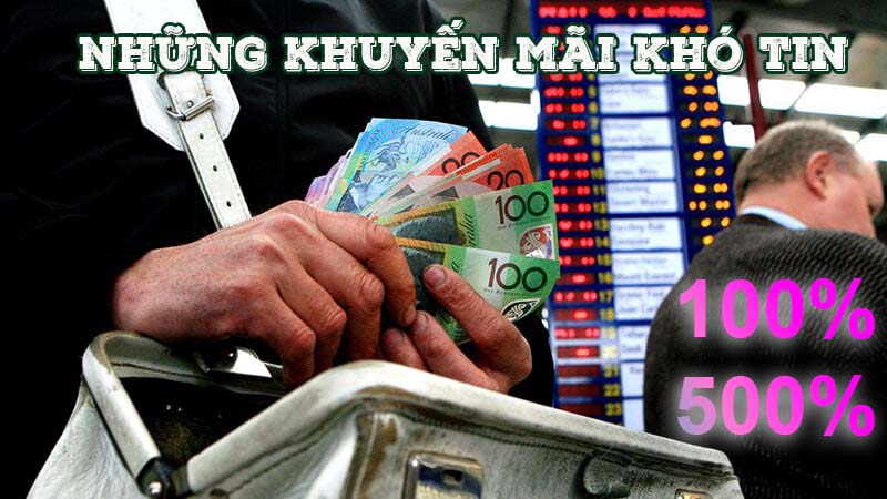 Khuyến mãi cực lớn đến 500%