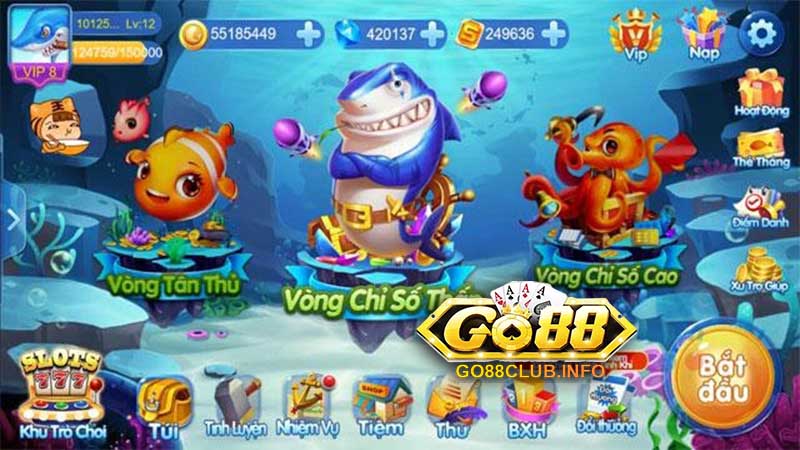 Đồ họa đỉnh cao khi chơi bắn cá